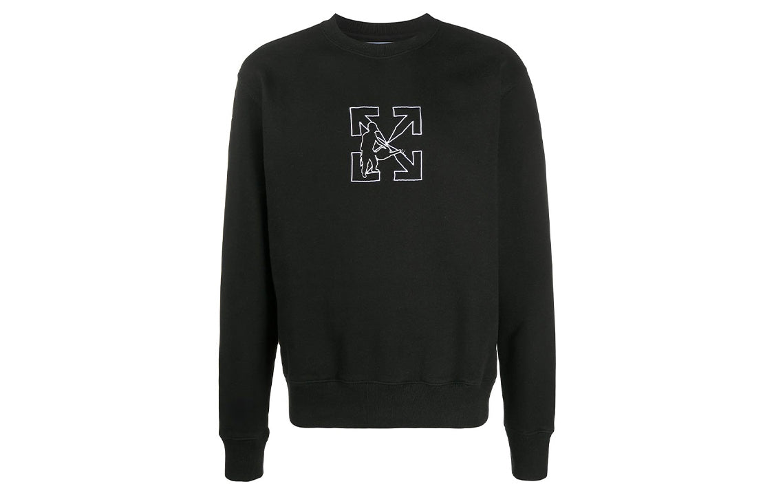 Men's Off-White Arrows logo Black OMBA025E20FLE0021001