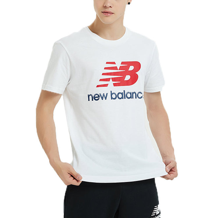 New Balance  New Balance LOGO Printing Short Sleeve 'White' AMT91546-WT