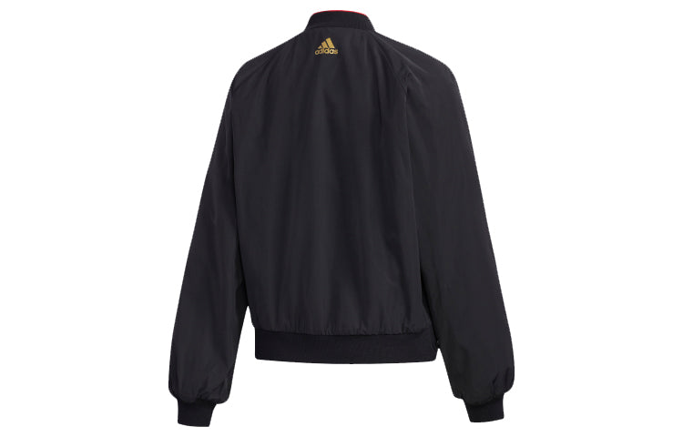 (WMNS) adidas CNY Wv Jkt limited polar fleece aviator Jacket Black FU6237