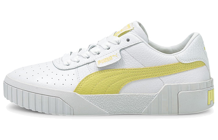 (WMNS) PUMA Cali Casual Sneakers White/Yellow 369155-32