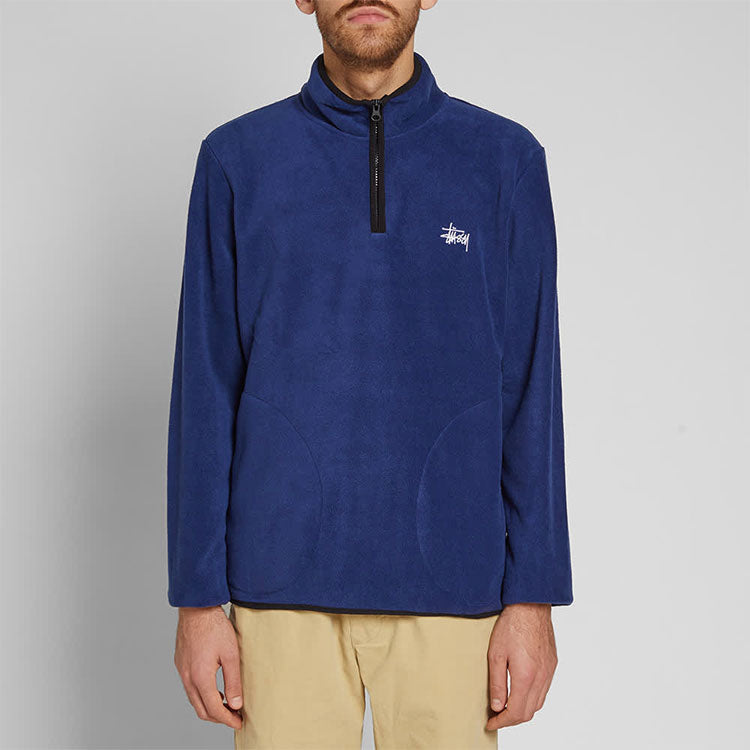 Stussy Unisex Polar Fleece Sweatshirt Blue 46895314
