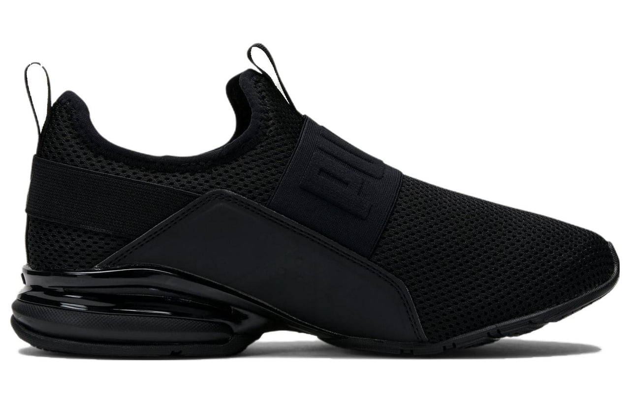 (WMNS) PUMA Axelion Slip-On 'Triple Black' 378341-02