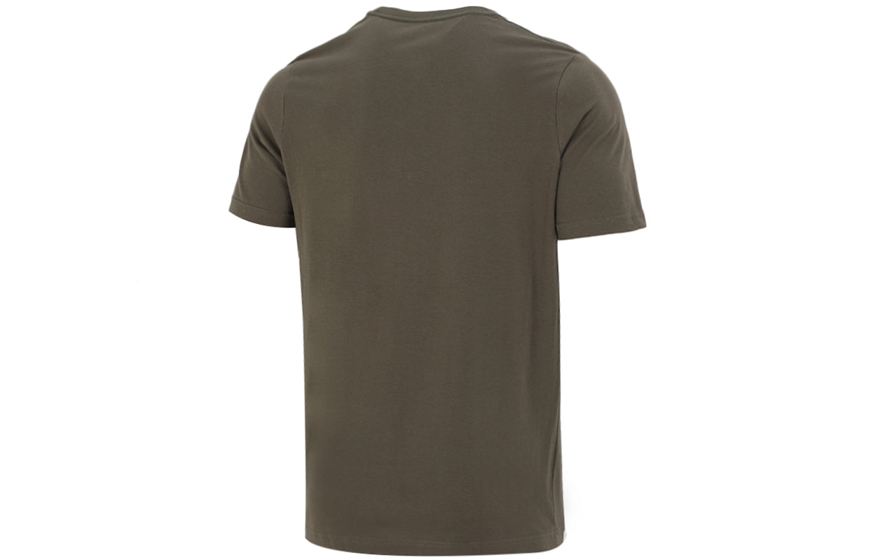 PUMA Sports Training Breathable Round Neck Short Sleeve Green 589015-44