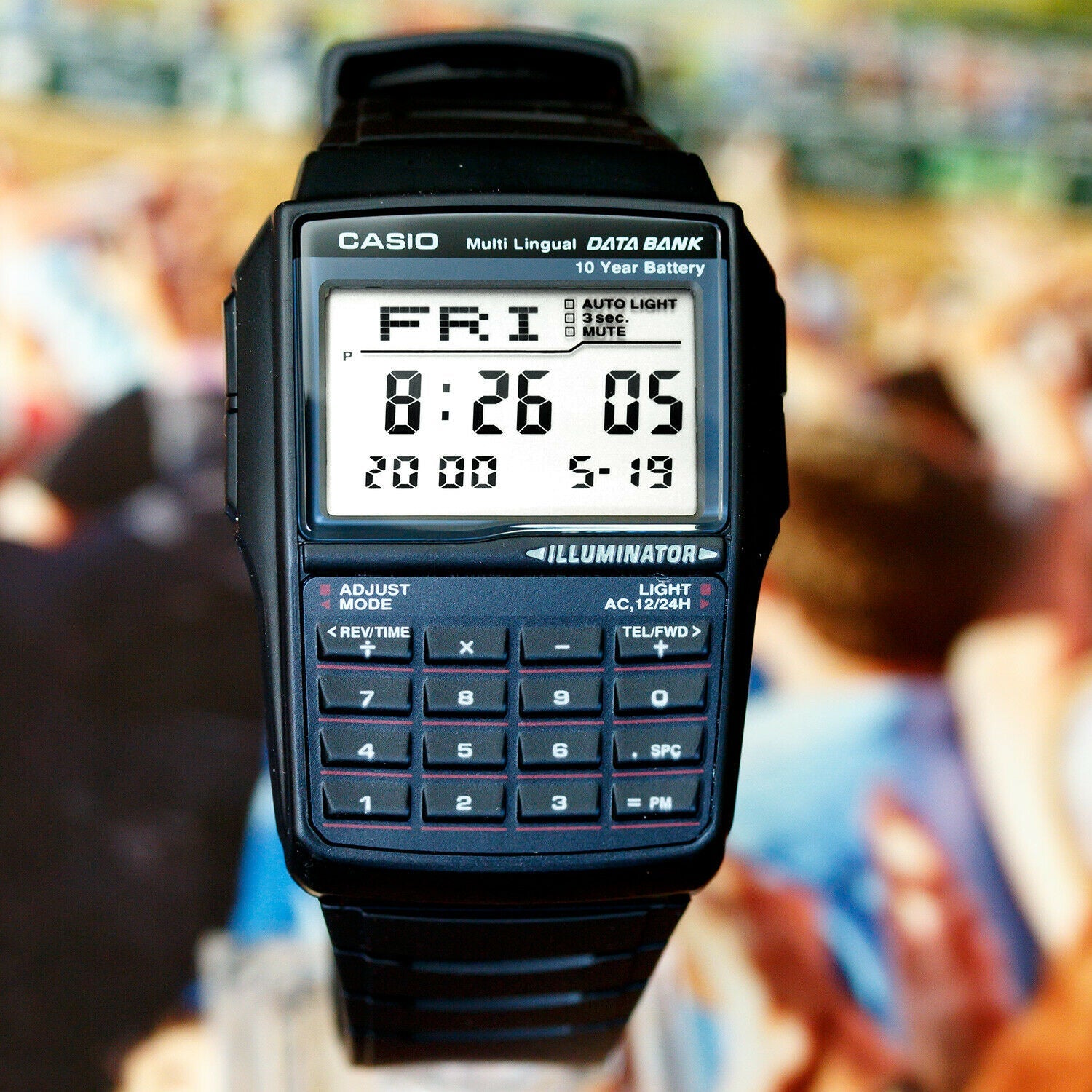 CASIO Quartz Waterproof Sports Mens Black Digital DBC-32-1A