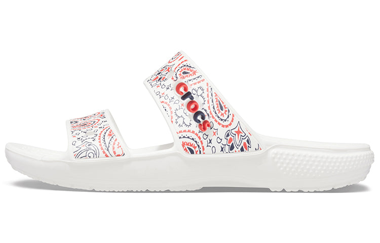 Crocs Classic Non-Slip Wear-Resistant Sports Slippers Unisex White 207350-94S