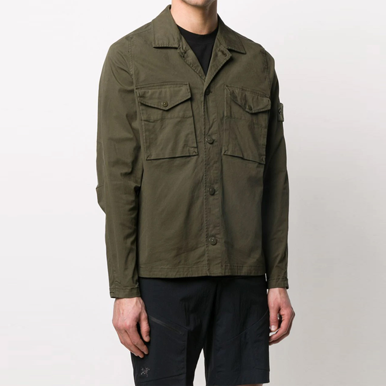 STONE ISLAND Ghost Piece Overshirt 'Military Green' 7215123F2-V0054