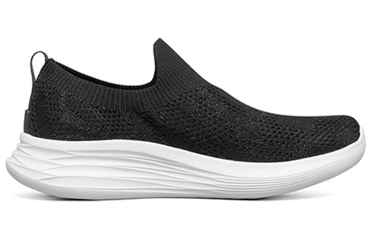 (WMNS) Skechers You Wave Slip-on Shoes Black 132005-BKW