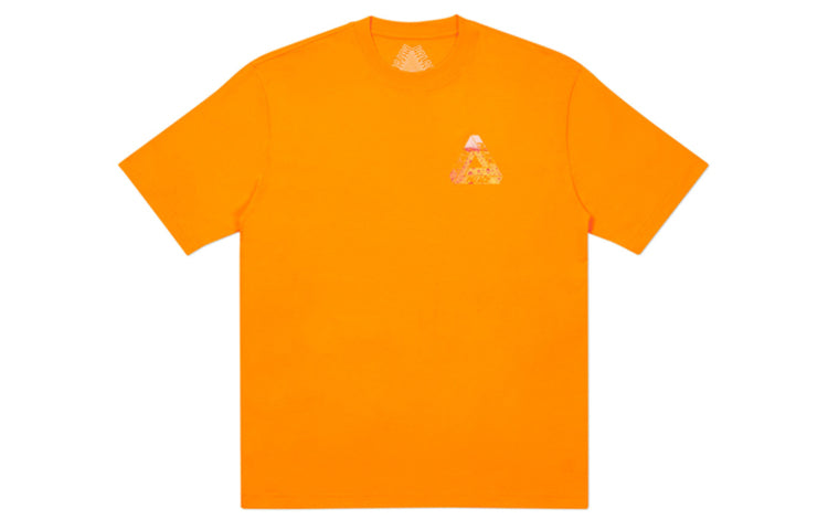 PALACE TRI-Lager Tee Triangle Logo Printing Short Sleeve Orange T-Shirt PAL-FW20-321