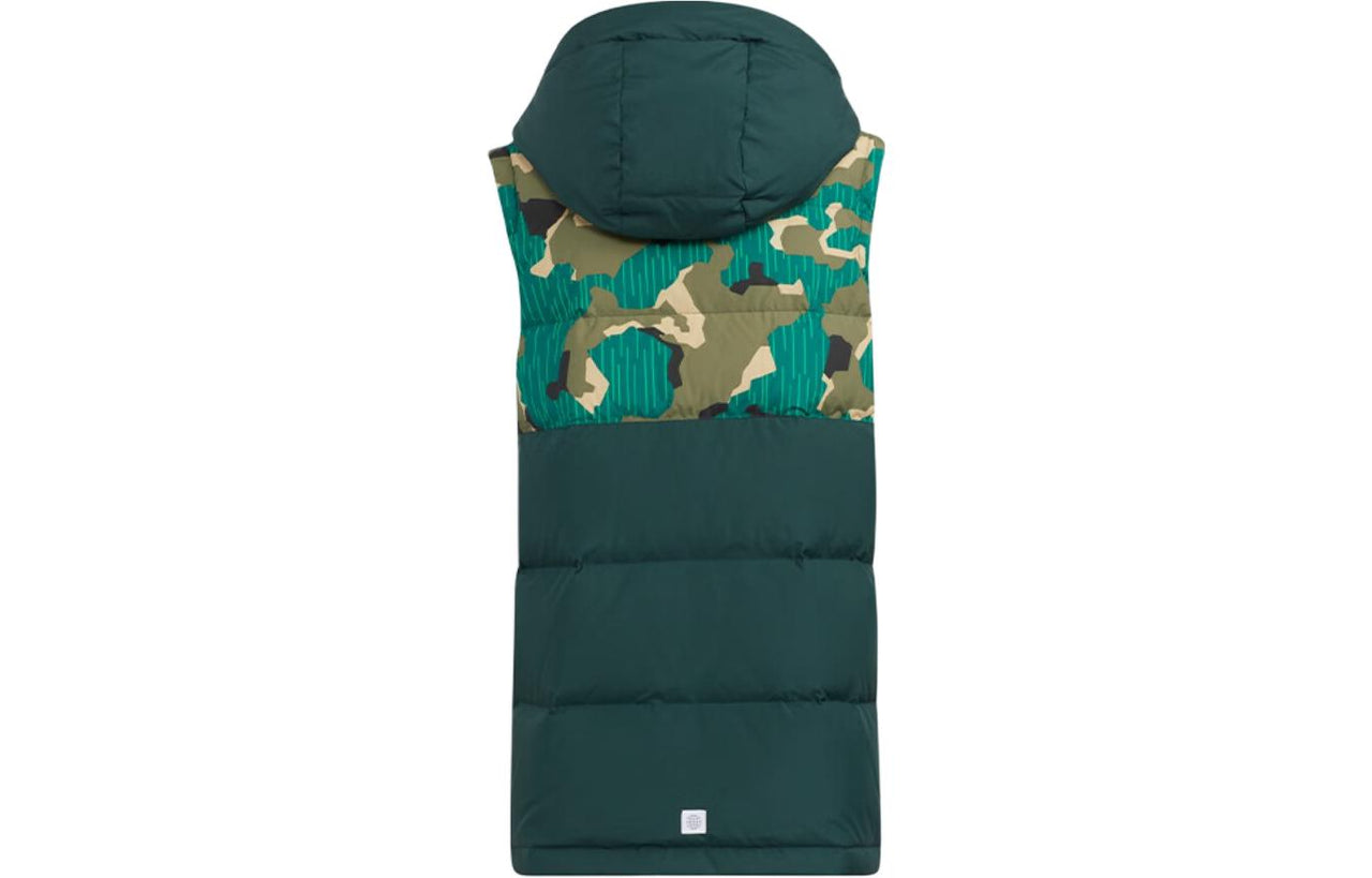 (GS) adidas Reversible Down Vest 'Black Green' HY0565