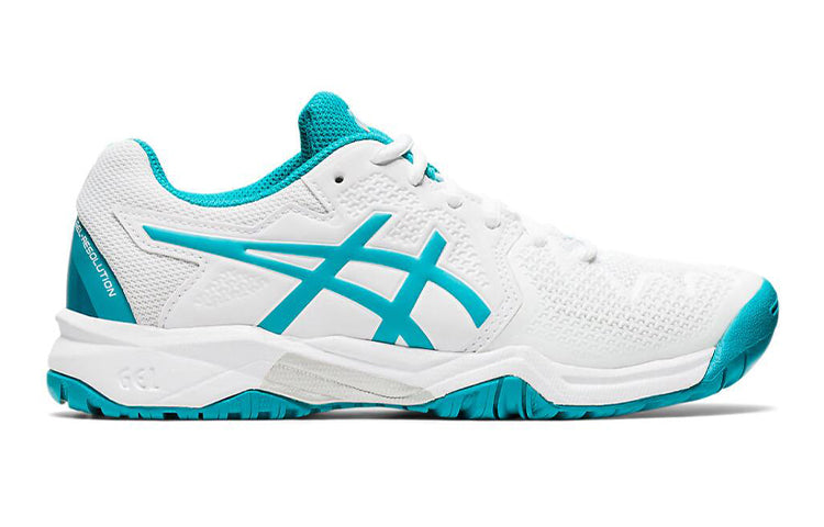 (GS) ASICS Gel Resolution 8 'White Lagoon' 1044A018-106