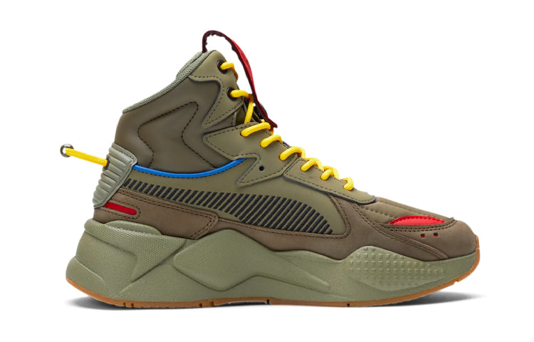 (GS) PUMA RS-X Mid Militia 'Deep Lichen Green' 380433-01