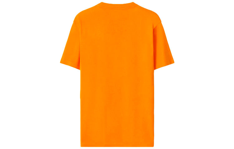 KENZO SS21 Tiger Head Pattern Printing Round Neck Pullover Short Sleeve Orange T-Shirt FA62TS9914V4-17