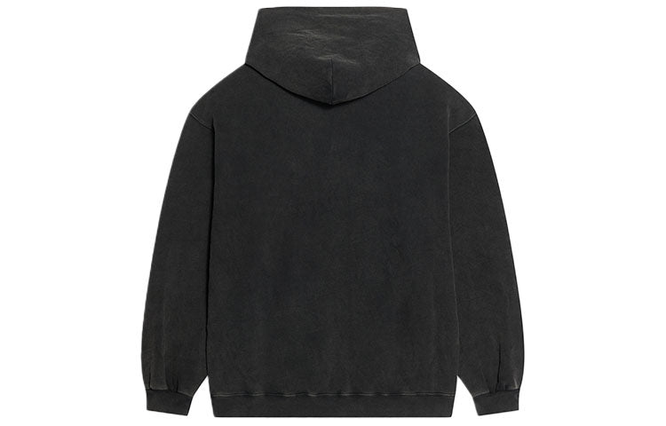Balenciaga Sporty B Hoodie Medium Fit 'Black' 600583TLVA11070