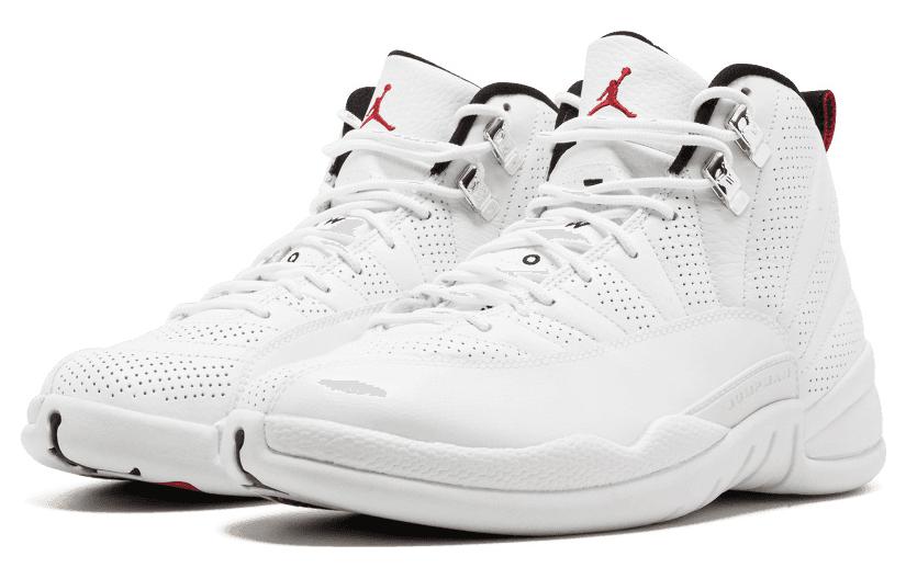 Air Jordan 12 Retro 'White Red Black' 130690-163B