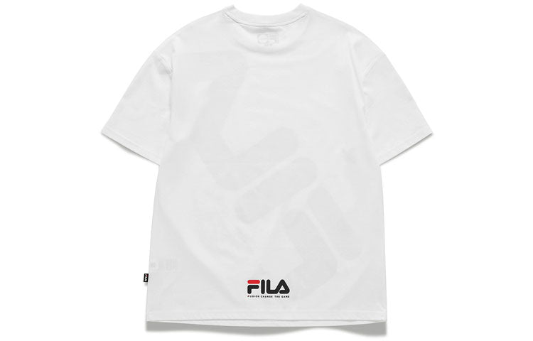 Fila Casual Sports Short Sleeve Round Neck Unisex White T11U111124A-WT