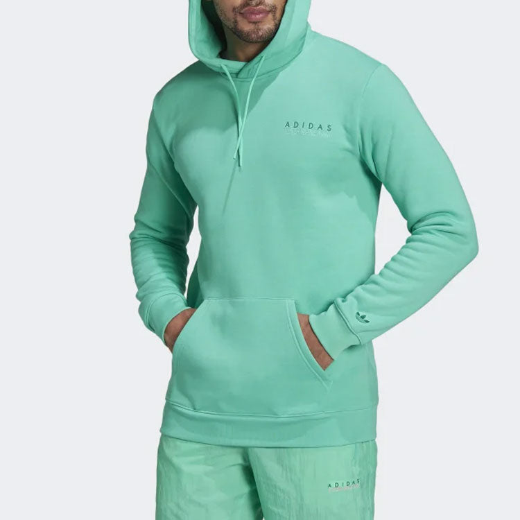 Men's adidas originals Solid Color Logo Embroidered Green HF4919