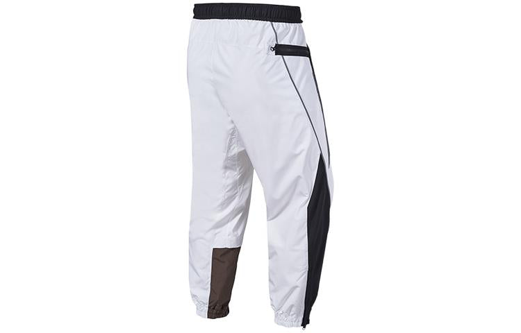 Men's Nike x ACRONYM Crossover Contrast Color Stitching Logo Printing Sports Pants/Trousers/Joggers Us Edition White CU0468-100