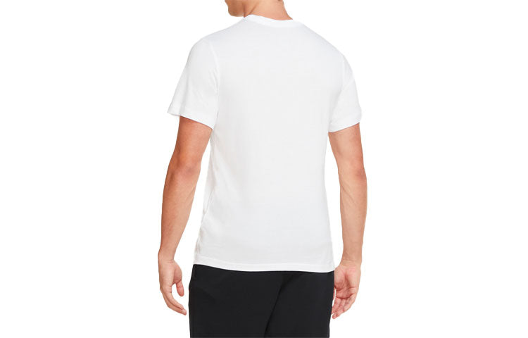 Nike Dri-FIT Round Neck Slim Fit Training Short Sleeve White CV5222-100