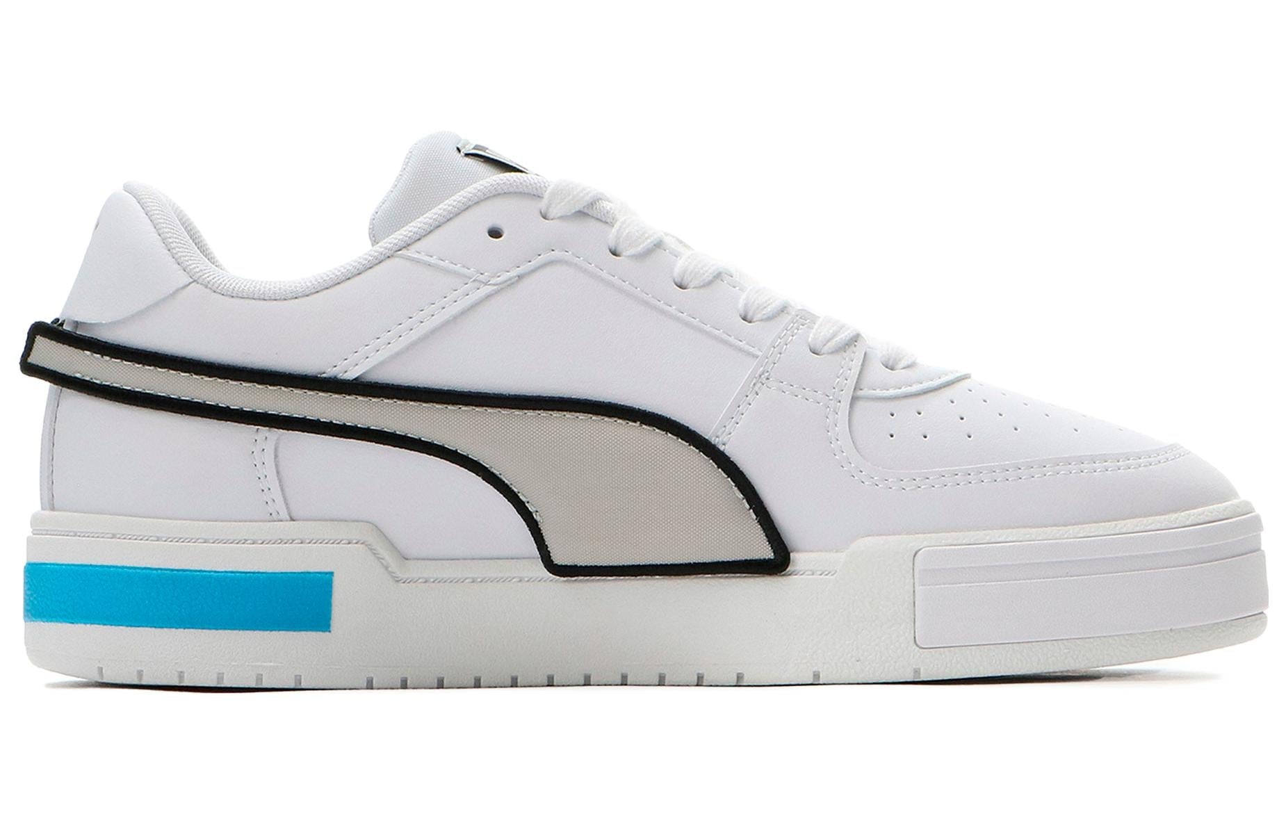 PUMA Ca Pro Low Tops Casual Skateboarding Shoes Unisex White Silver Blue 383404-03