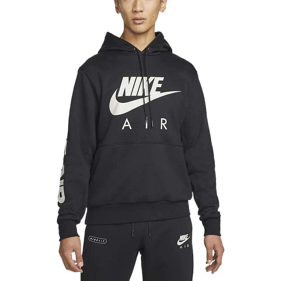 Nike Alphabet Kangaroo  Hoodie Men's Black DM5203-010