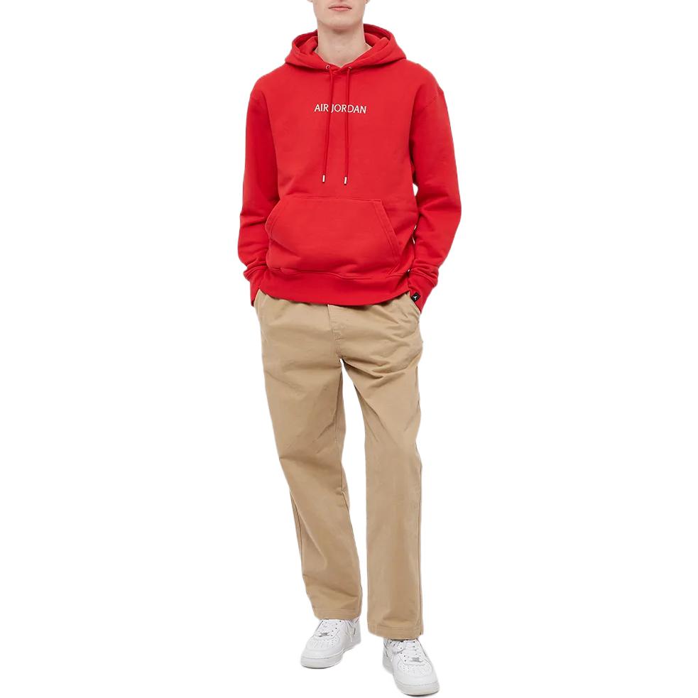 Air Jordan Woodwork Fleece Hoodie 'Fire Red' DO6094-612