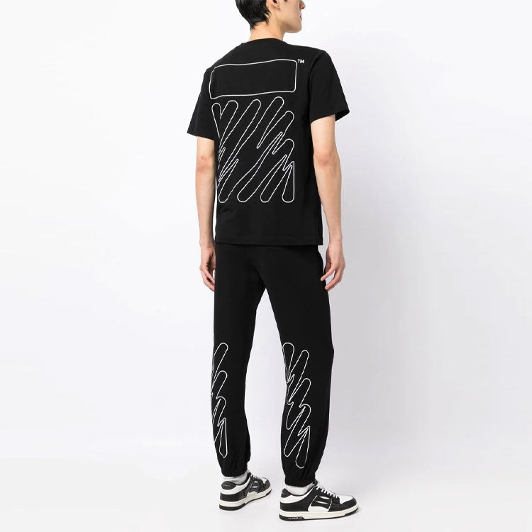 Off-White Cotton Tee 'Black' OMAA027F22JER01661006100