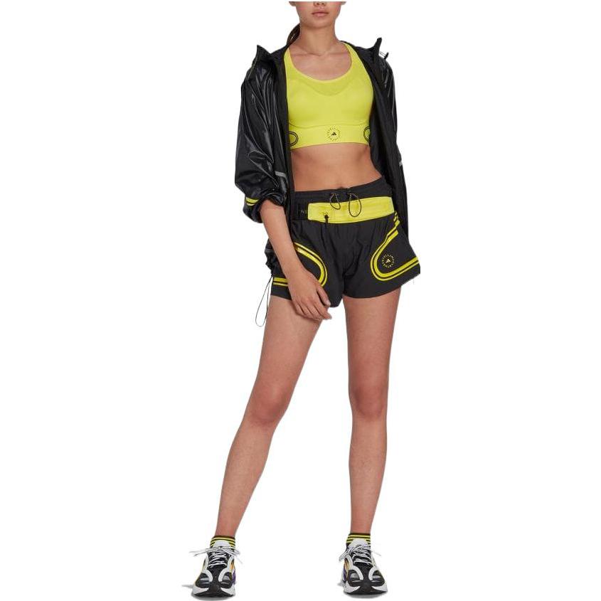 (WMNS) adidas by Stella McCartney TruePace Running Shorts Asia Sizing 'Black Green' HG6858