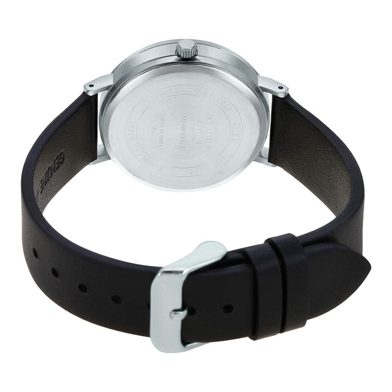 CASIO ENTICER Series Blue Unisex Mens Black Analog MTP-E175L-1EVDF