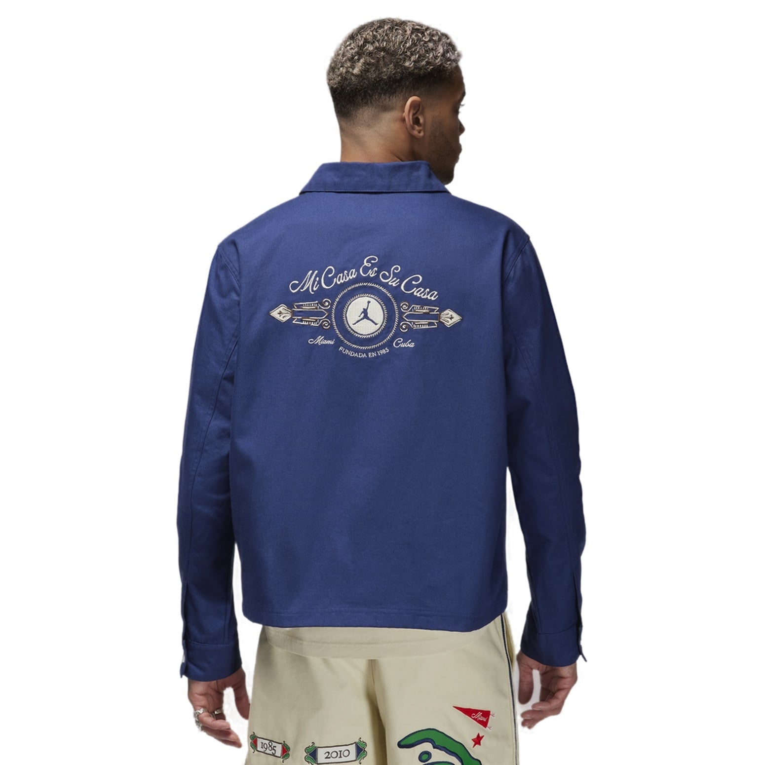 Air Jordan x SoleFly Coaches Jacket 'Blue' FQ3804-410