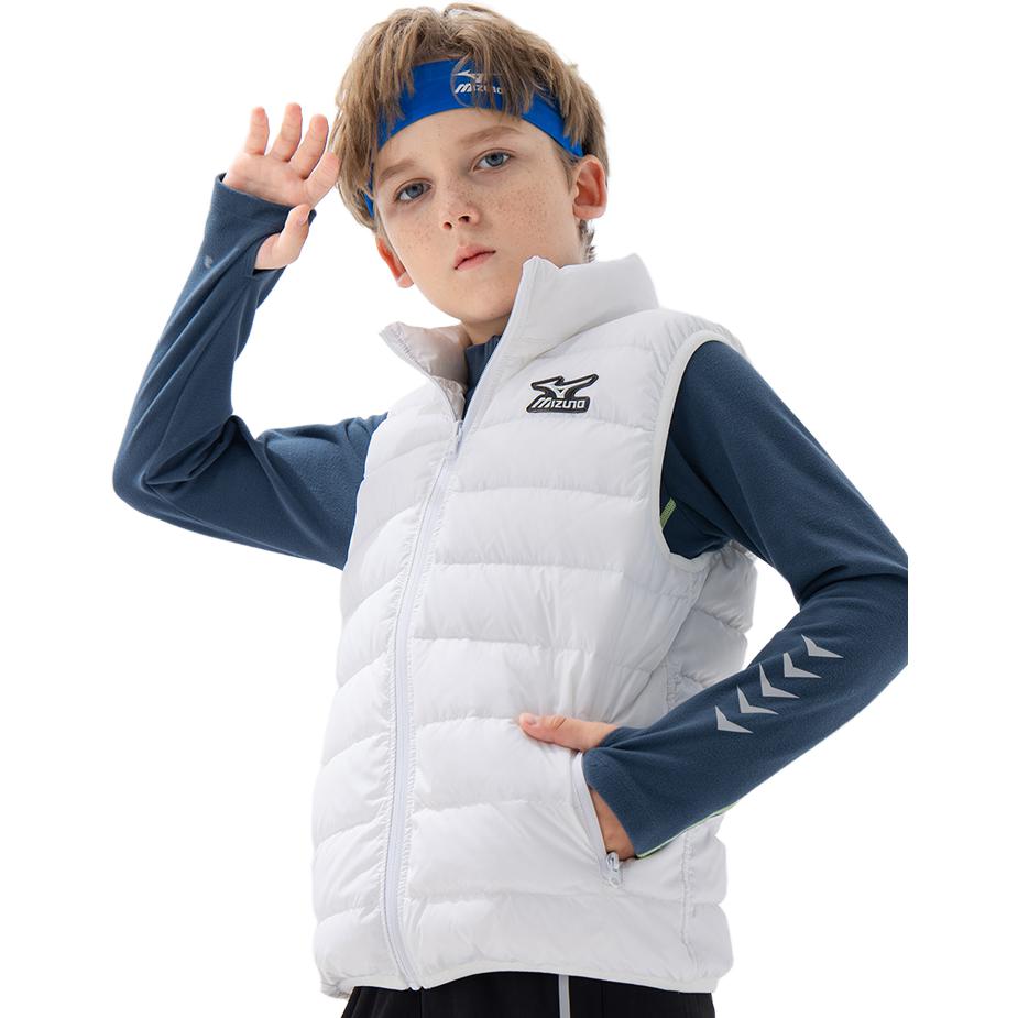 (GS) Mizuno Puffer Vest 'White' Y1141