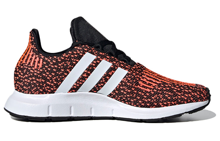 (GS) adidas originals Swift Run J 'Black White Red' EF5939