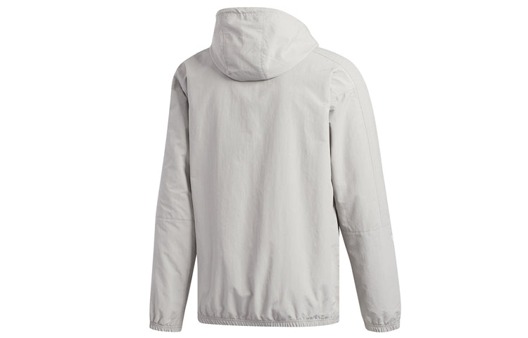 adidas originals Solid Color Sports Jacket Gray ED4689