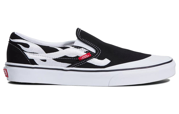A$AP Worldwide x Pacsun x Vans Unisex Slip-On Casual Sneakers Black/White VN0A4VCF7GY