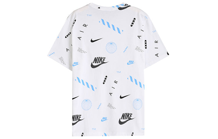 Nike Street Full Print Logo Short Sleeve White CT6545-100