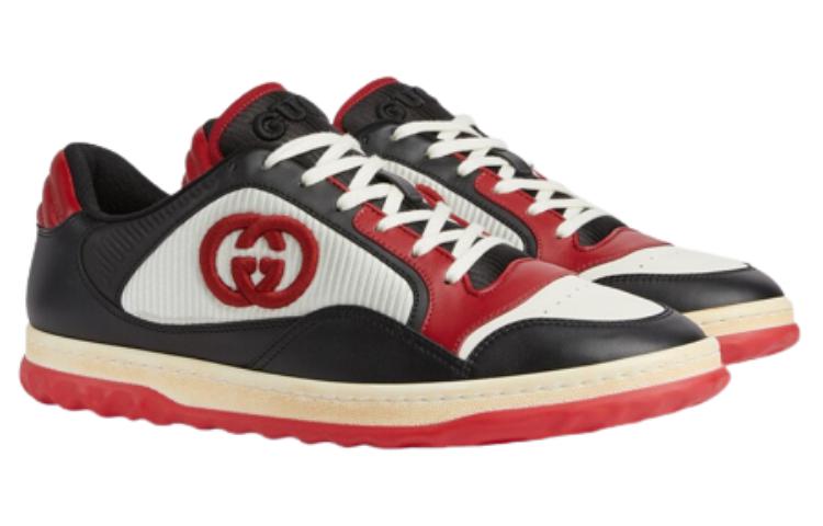 Gucci Mac80 Sneaker with Interlocking G embroidery 'Black Red' 762611-AACNW-1051