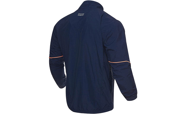 New Balance Graphic Impact Run Jacket Asia Sizing 'Blue Multi' AMJ21265-ECL