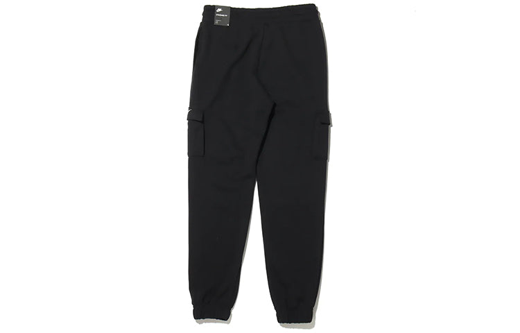(WMNS) Nike Sportswear Swoosh Slim Fit Bundle Feet Sports Pants/Trousers/Joggers Black CZ8906-010