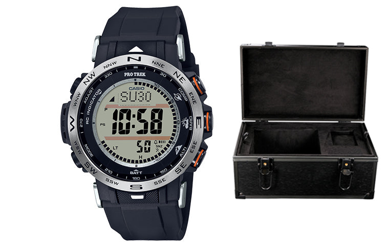 CASIO Sports Solar Powered Mens Black Digital PRW-30-1APR