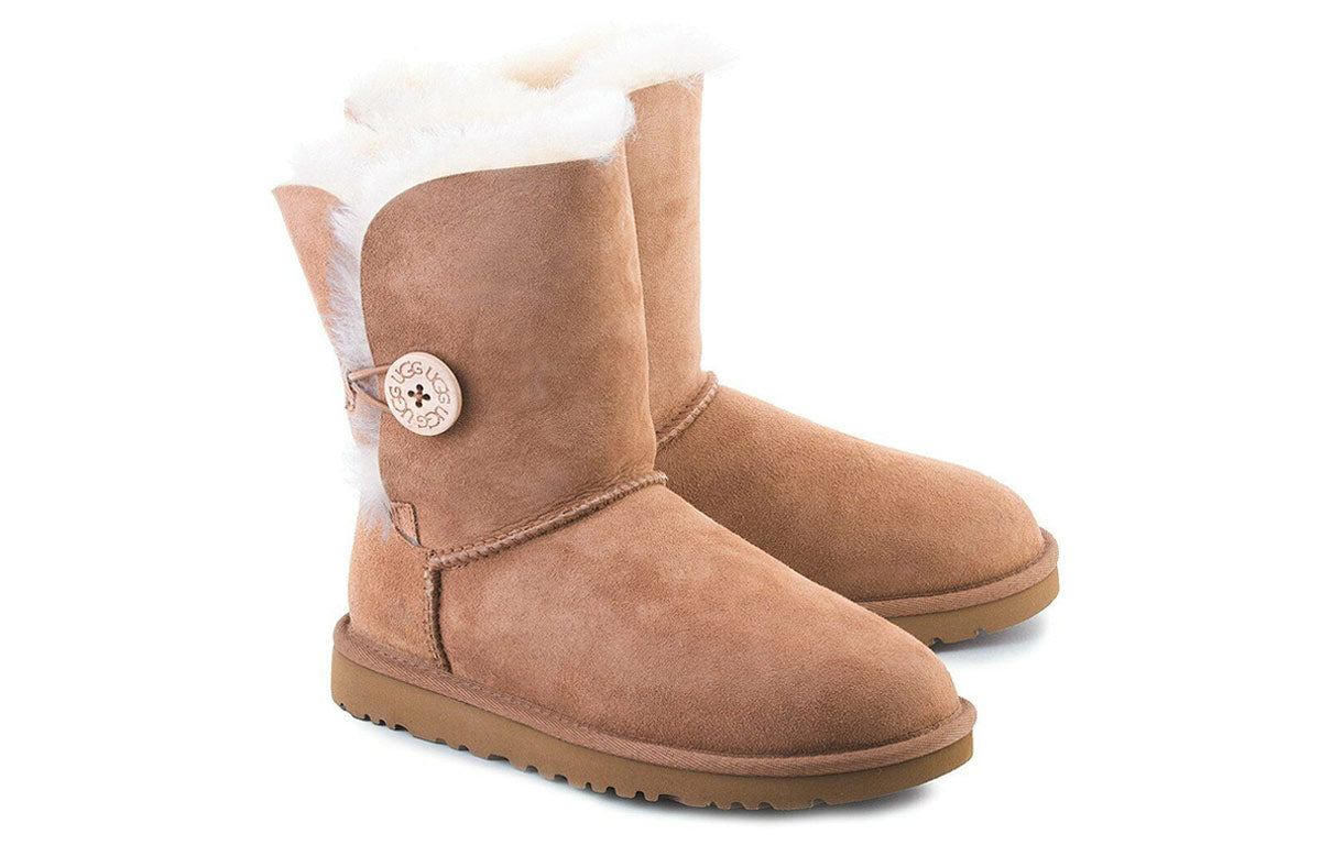 (WMNS) UGG Bailey Button Snow Boots Brown 5803W-CHE