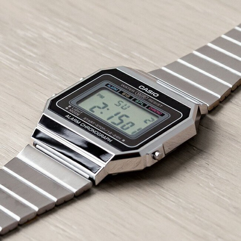 Casio Vintage Digital Watch 'Silver Black' A700W-1A