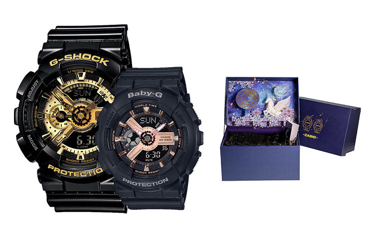 CASIO Baby-G 'Black' GA-110GB-1APR+BA-110RG-1APR