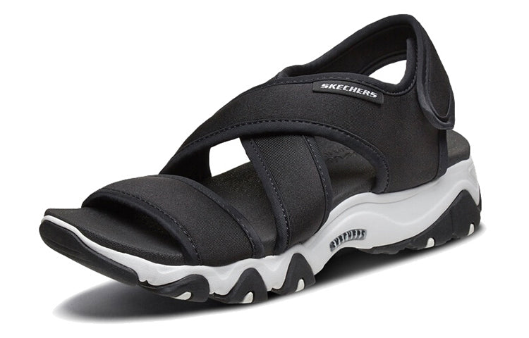 (WMNS) Skechers D'Lites Sandals Black/White 88888341-BLK