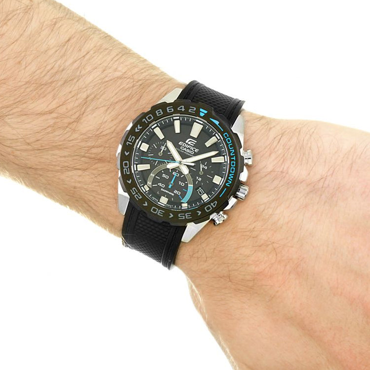 CASIO EDIFICE Solar Powered Mens Black Analog EFS-S550PB-1A