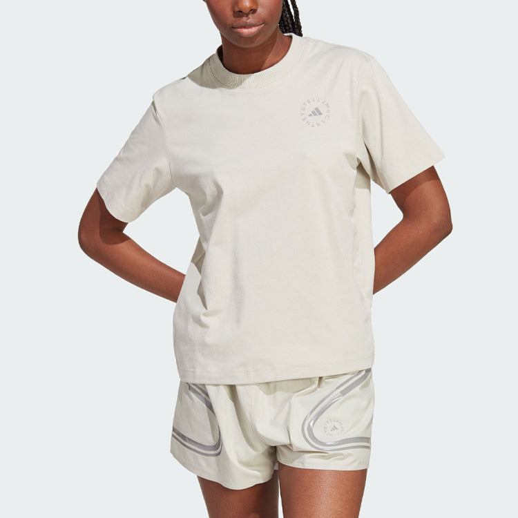 (WMNS) adidas By Stella Mccartney Truecasuals Regular Sportswear Tee 'Dove Grey' IJ0569