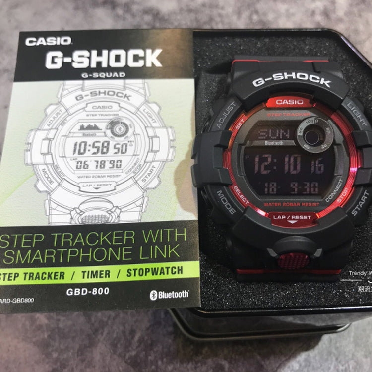 CASIO G-Shock Digital 'Black Red' GBD-800-1PR