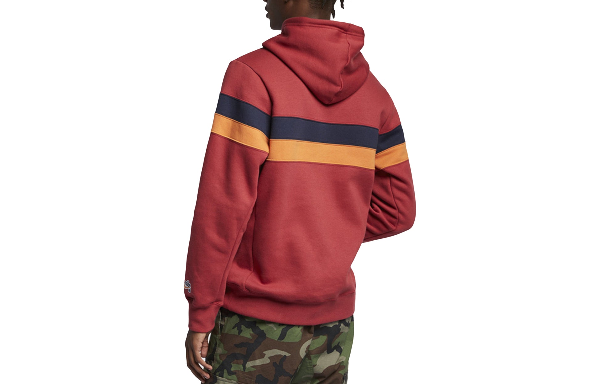 Nike SB Icon Striped Skateboard Sports Stay Warm Red AJ9744-613