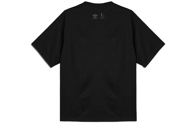 adidas originals x NINJA Crossover Collar Alphabet Sports Round Neck Short Sleeve Black GP2316