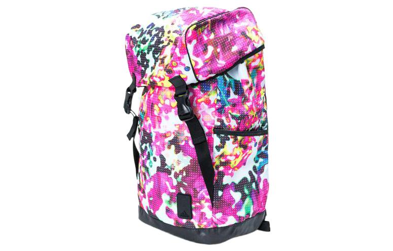 adidas Graffiti Printed Backpack 'Pink Black' AJ4284