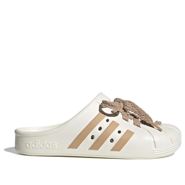 adidas Adilette Clogs Asia Sizing 'Cream White Tan' JQ2117