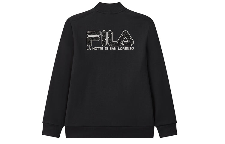 Men's FILA Knit Cozy Sports Jacket Black F51M038517F-BK